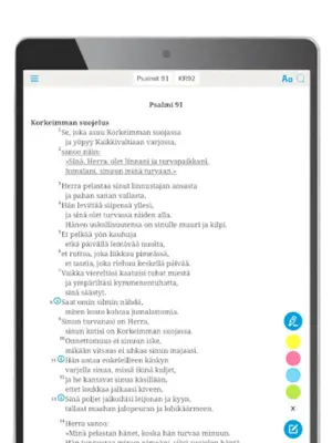 Piplia - Raamattu.fi android App screenshot 1